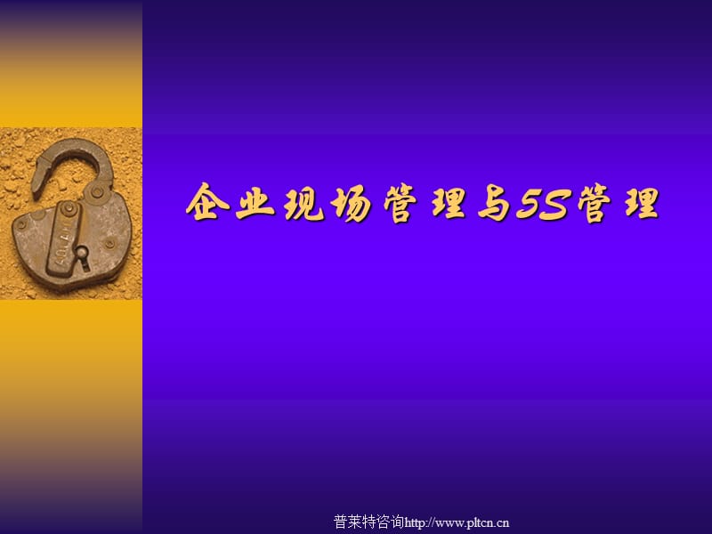 企业现场管理与5S管理.ppt_第1页