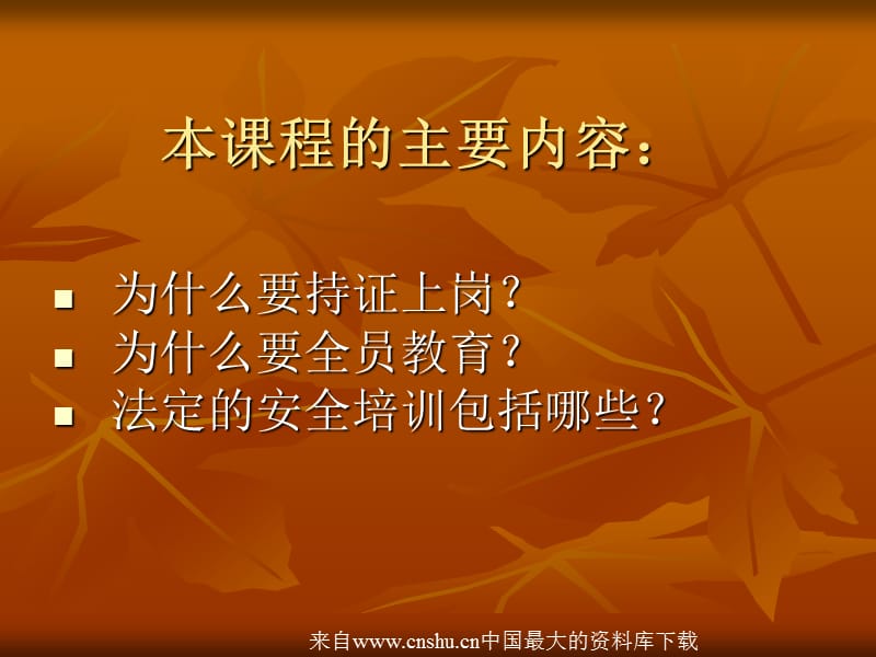 安全管理生产经营单位安全培训规定.ppt_第3页