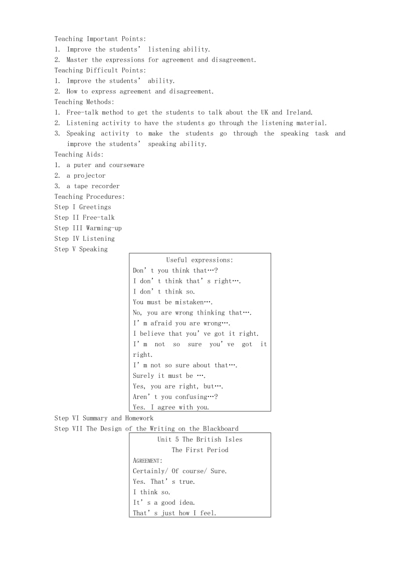 2019-2020年高二英语Unit5 The British Isles教案 新课标 人教版.doc_第2页