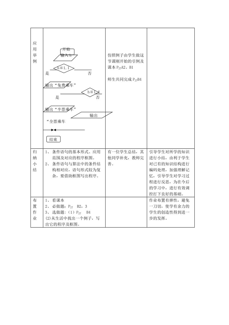 2019-2020年高中数学 第五节 条件语句教案 新人教B版.doc_第3页