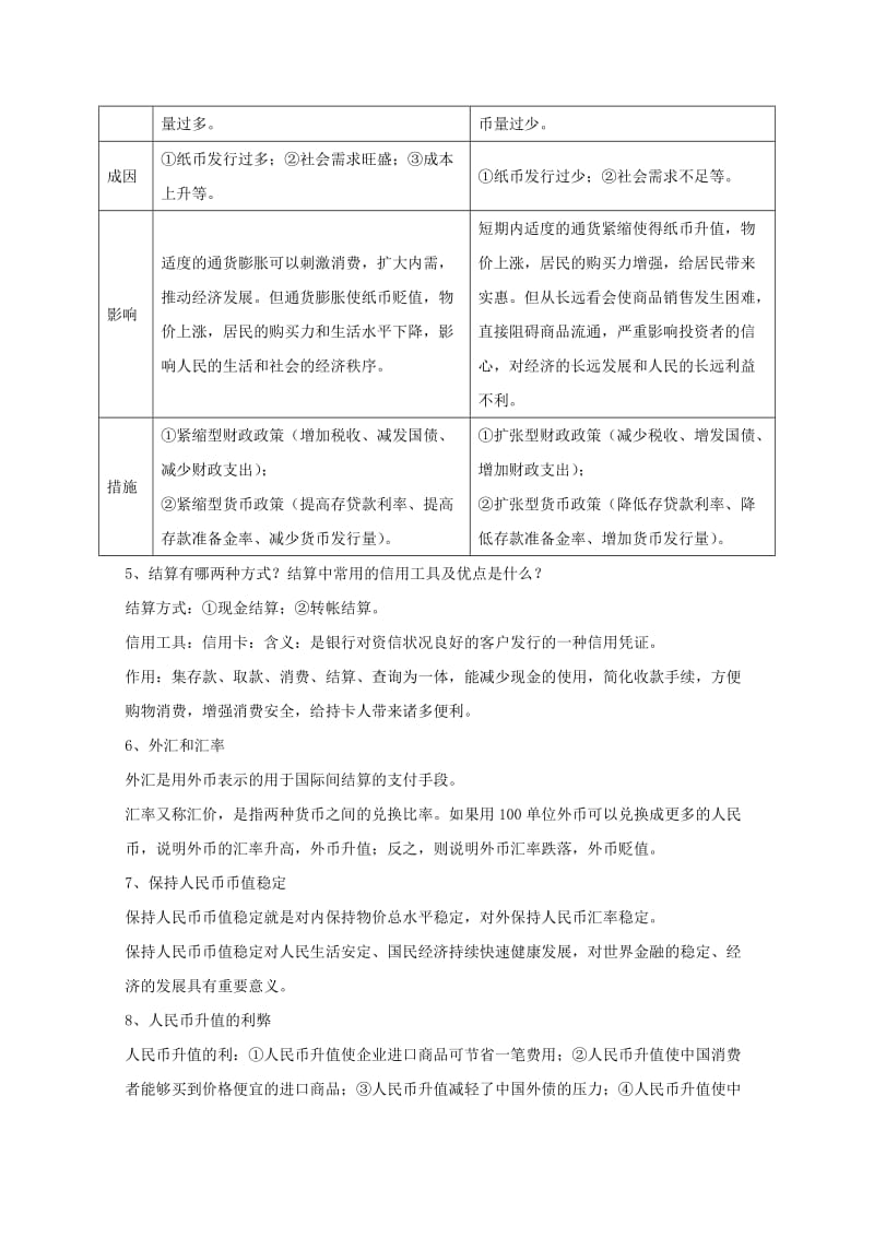 2019-2020年高考政治一轮复习教案 政治生活（一）第一单元、生活与消费 新人教版必修1.doc_第2页