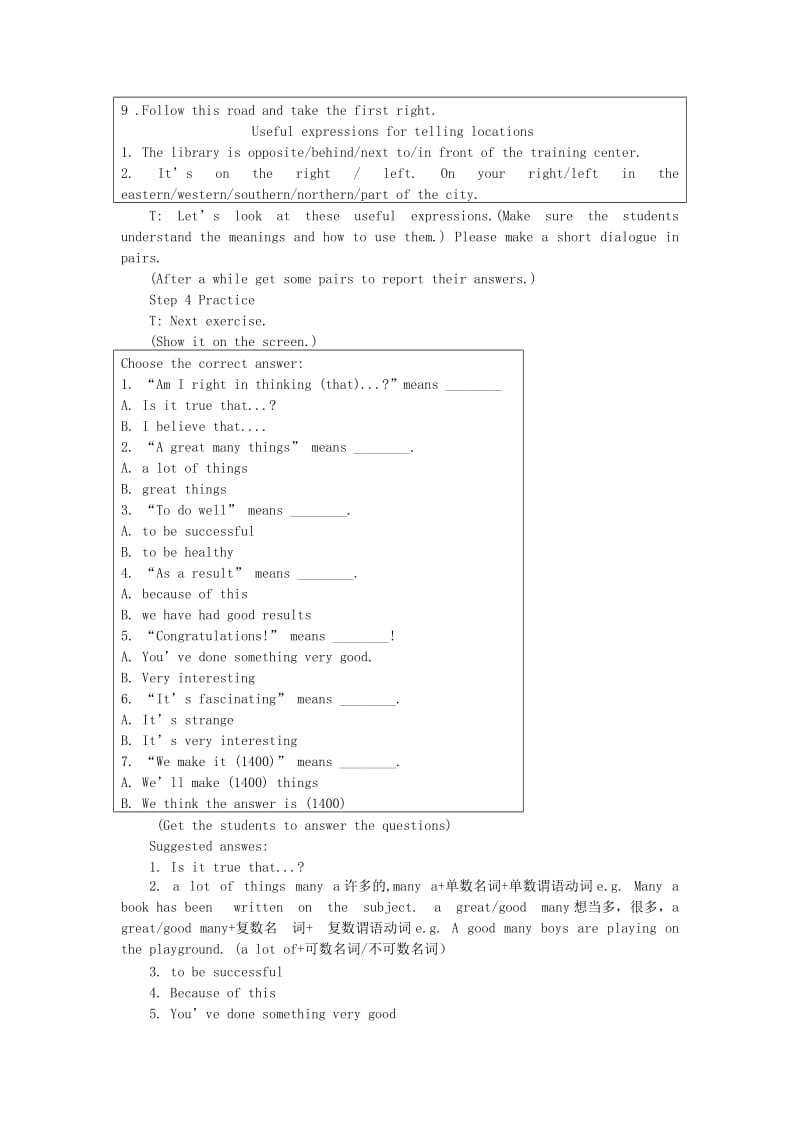 2019-2020年高中英语 Module 4 6th period教案 外研版必修1.doc_第3页