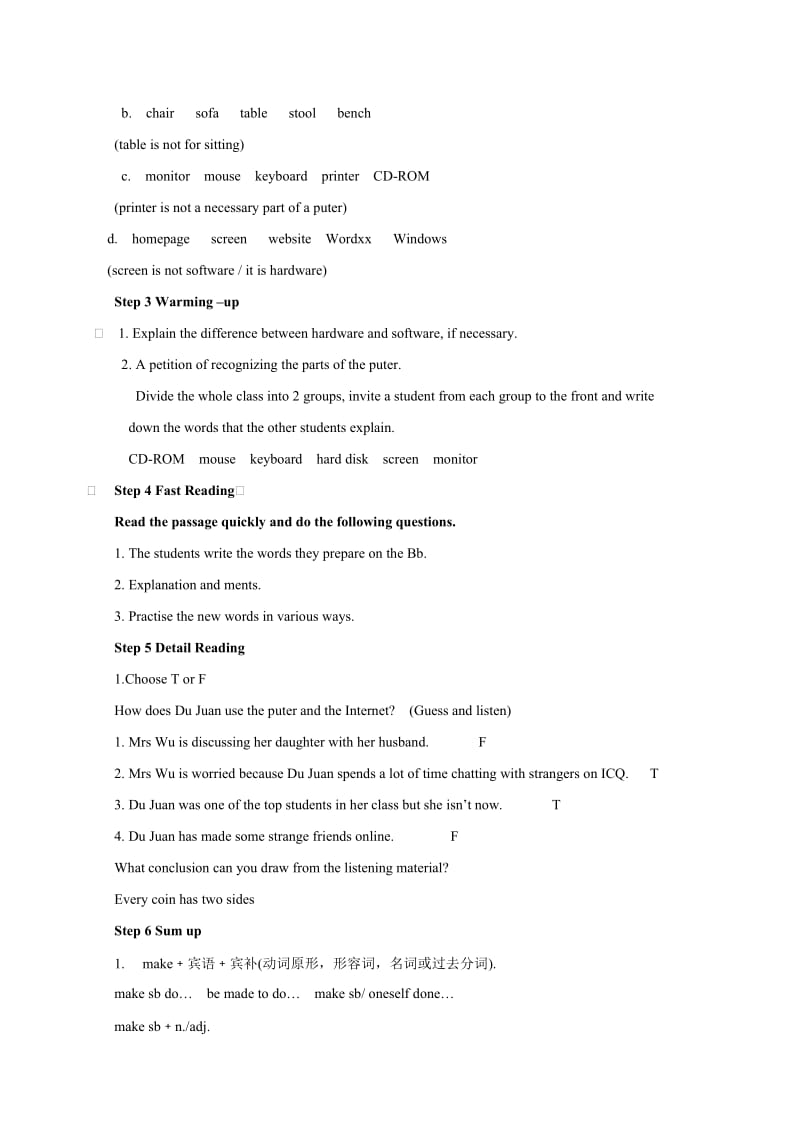 2019-2020年高中英语 Module 6 reading 教案 外研版必修1.doc_第2页
