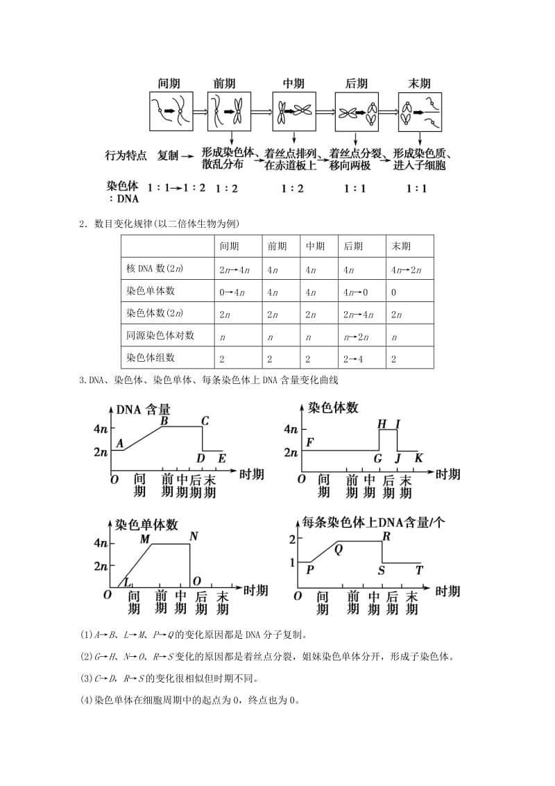 2019-2020年高中生物 第六章细胞的生命历程期末知识梳理 新人教版必修1.doc_第3页