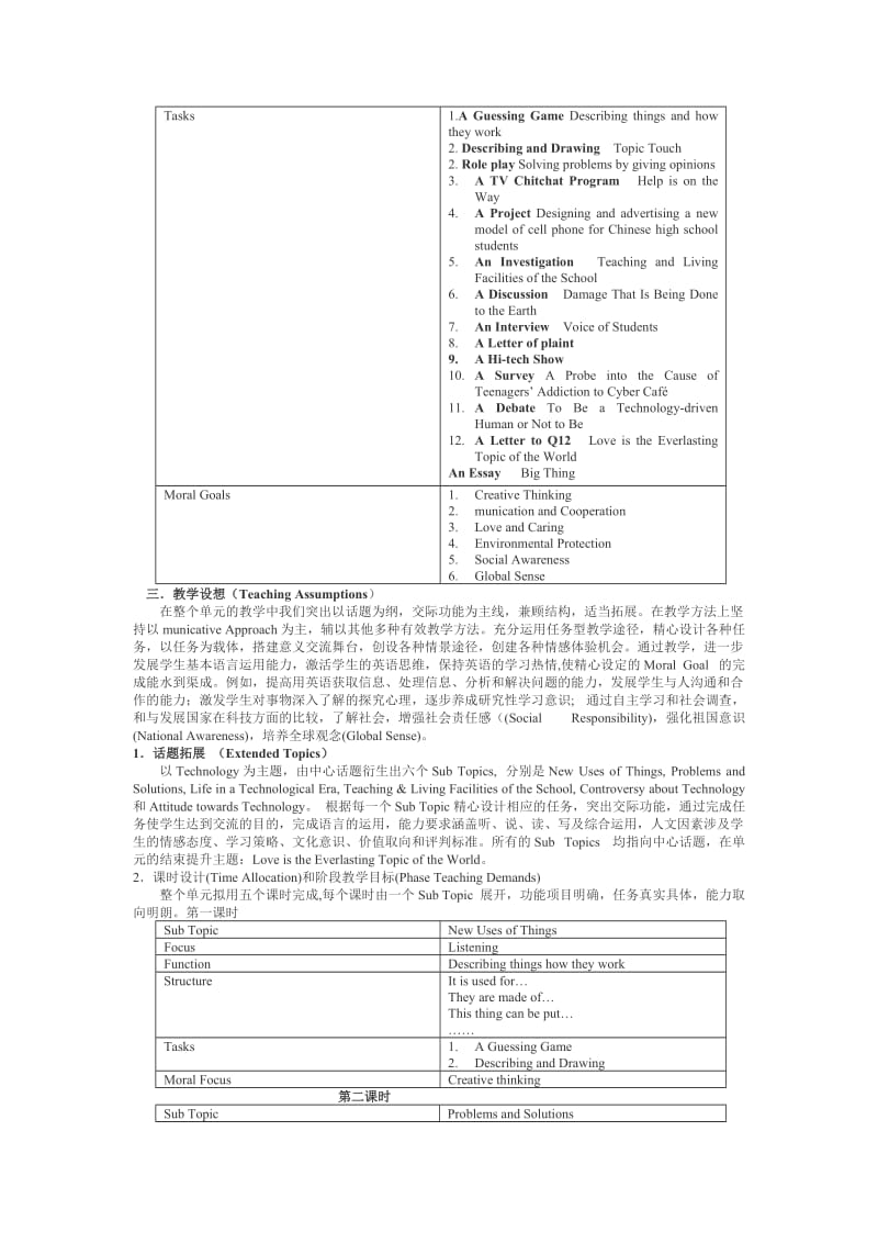 2019-2020年高中英语 Unit 9《Technology》说课稿 新人教版必修1.doc_第2页