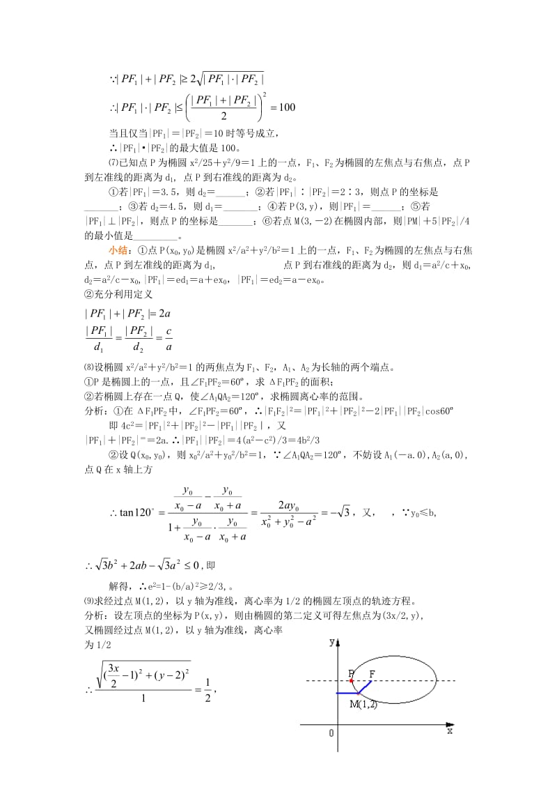 2019-2020年高中数学2.1.2《椭圆的几何性质》教案（4）湘教版选修1-1.doc_第2页