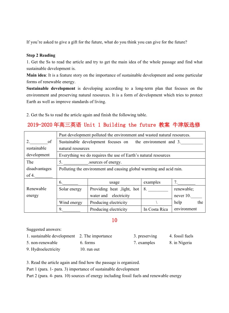 2019-2020年高三英语 Unit 1 Building the future 教案 牛津版选修10.doc_第2页