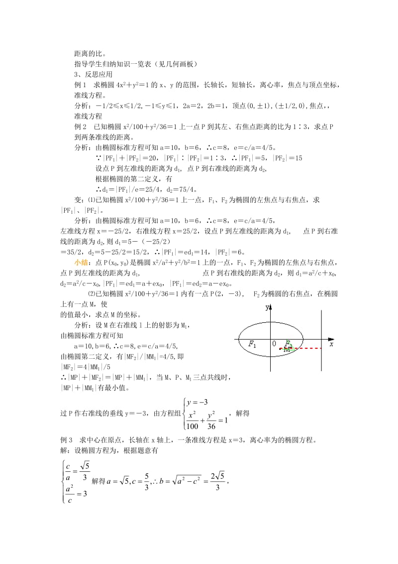 2019-2020年高中数学2.1.2《椭圆的几何性质》教案（2）湘教版选修1-1.doc_第2页