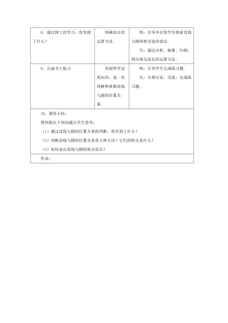 2019-2020年高中数学 7.3《直线与圆的位置关系》教案 湘教版必修3.doc_第3页