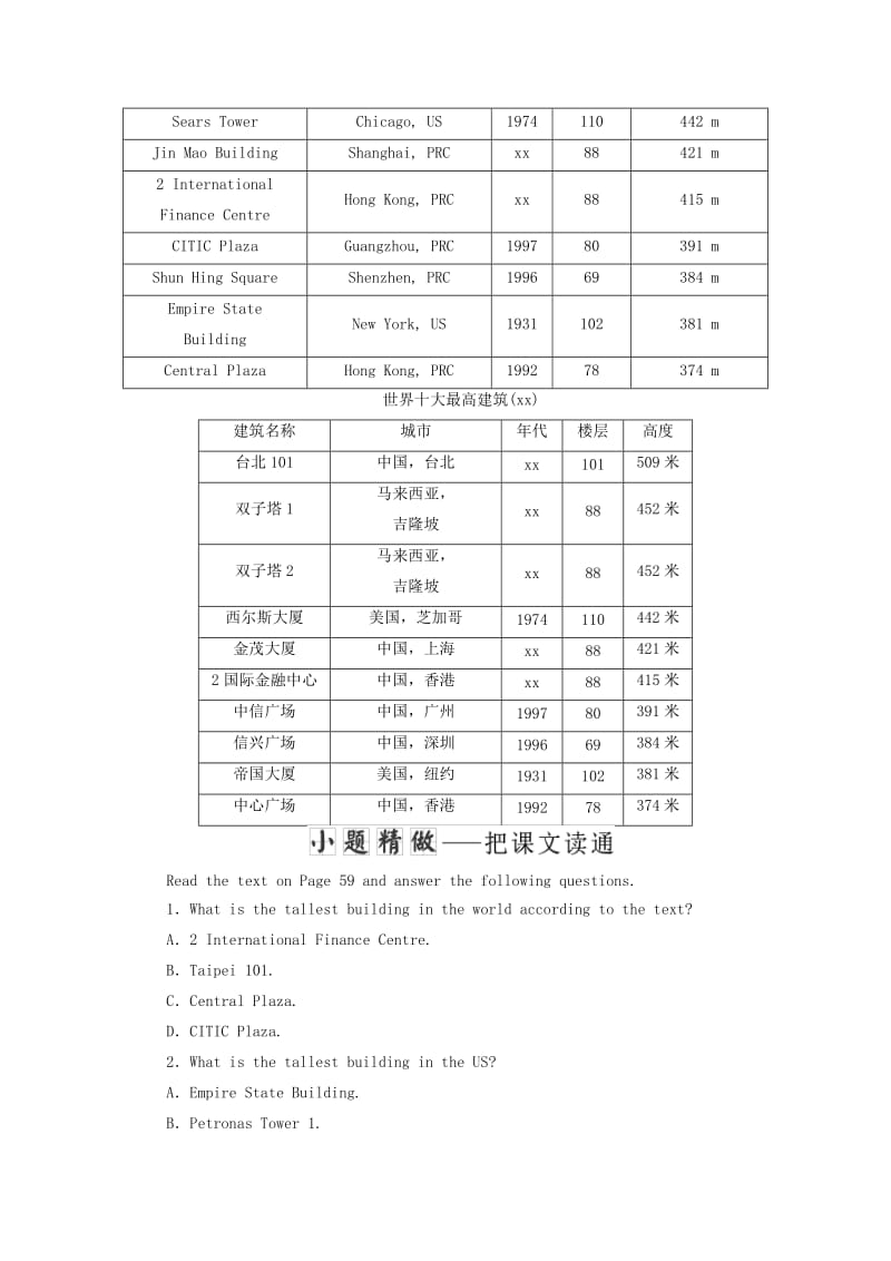 2019-2020年高中英语Module6OldandNewSectionⅣOtherPartsoftheModule教学案外研版必修3.doc_第3页