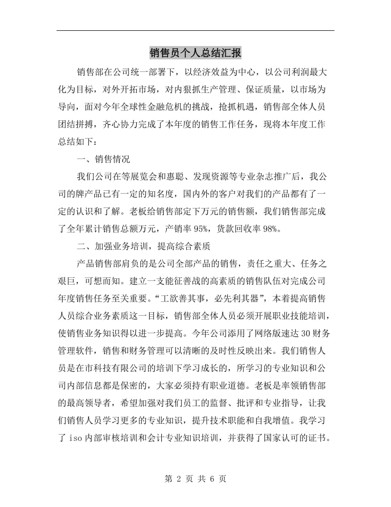 销售员个人总结汇报.doc_第2页