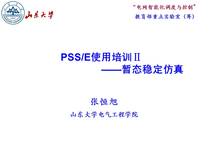 PSSE使用培训PPT课件.ppt_第1页