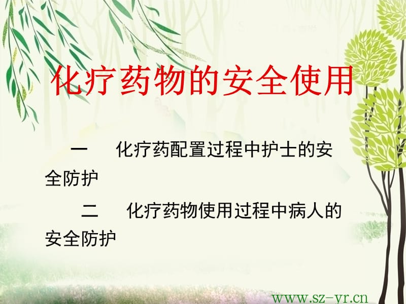 化疗药物的安全使用.ppt_第1页