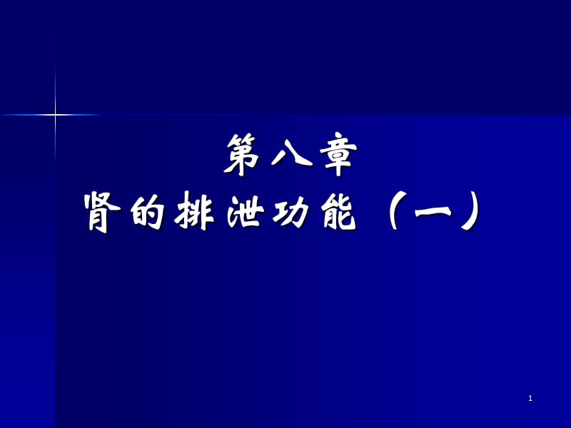 肾的排泄机能ppt课件_第1页