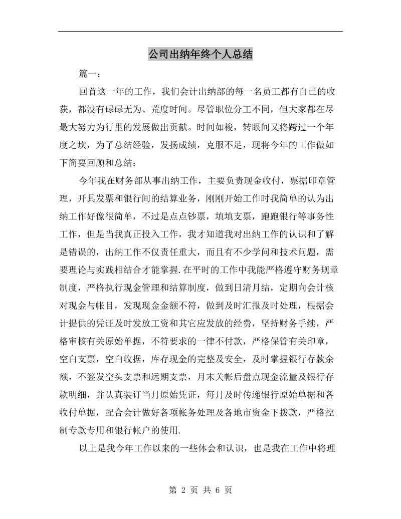 公司出纳年终个人总结.doc_第2页