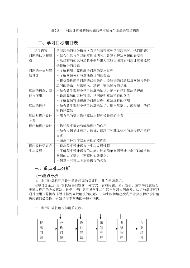 2019-2020年高中信息技术 教材教学指导用书 算法与程序设计 广东版选修1.doc_第3页