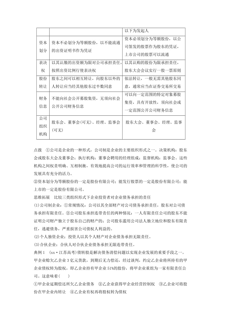 2019-2020年高考政治一轮复习第二单元生产劳动与经营第5课企业与劳动者讲义新人教版必修.doc_第2页