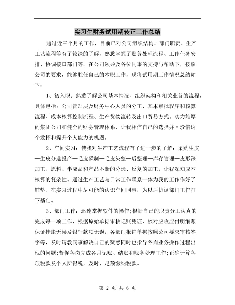 实习生财务试用期转正工作总结.doc_第2页