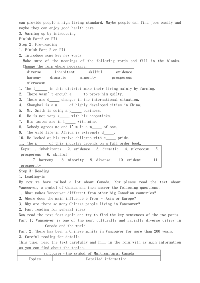 2019-2020年高中英语必修10Module6TheMapleLeafCountry-IntroductionandReading.doc_第2页