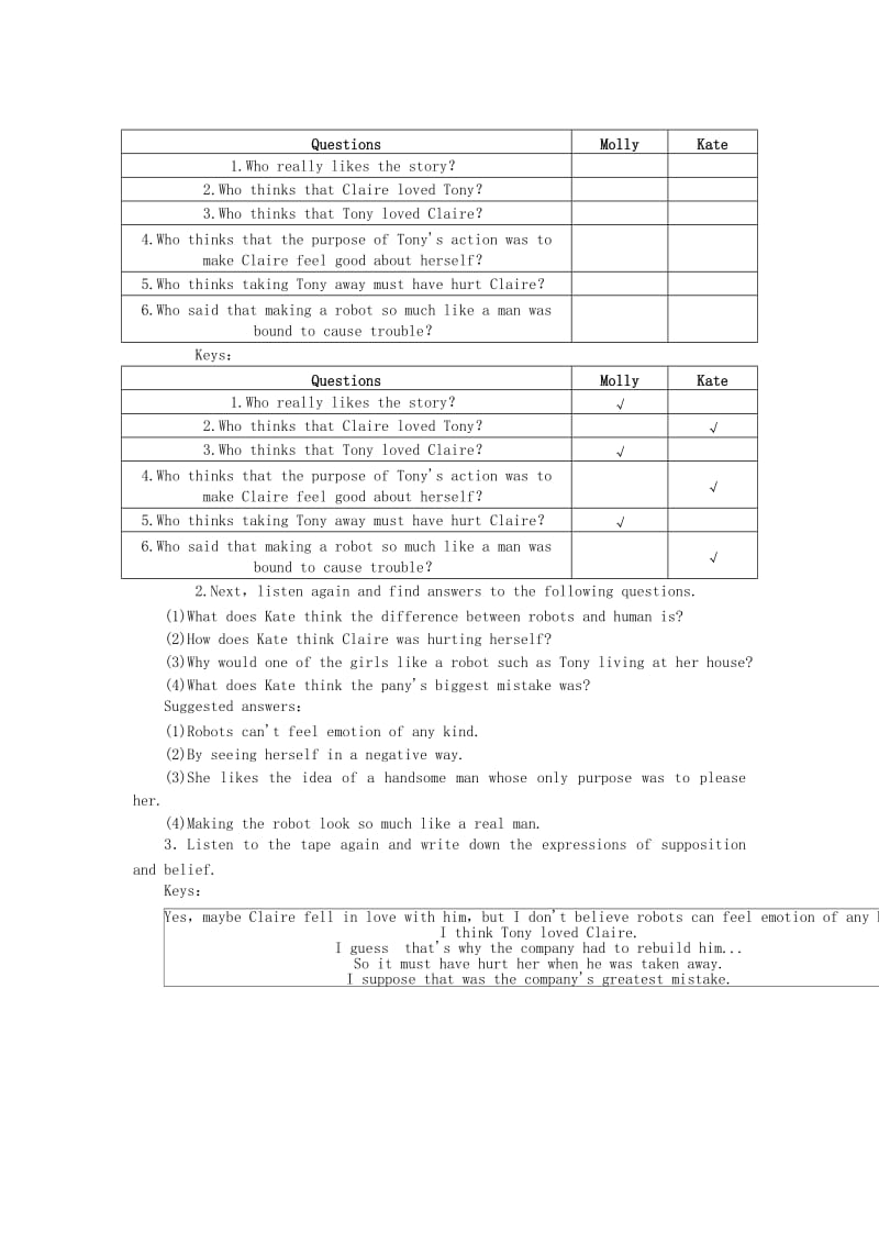 2019-2020年高中英语 (一){Unit2 Robots Period 4优秀教案 新人教版选修7.doc_第2页