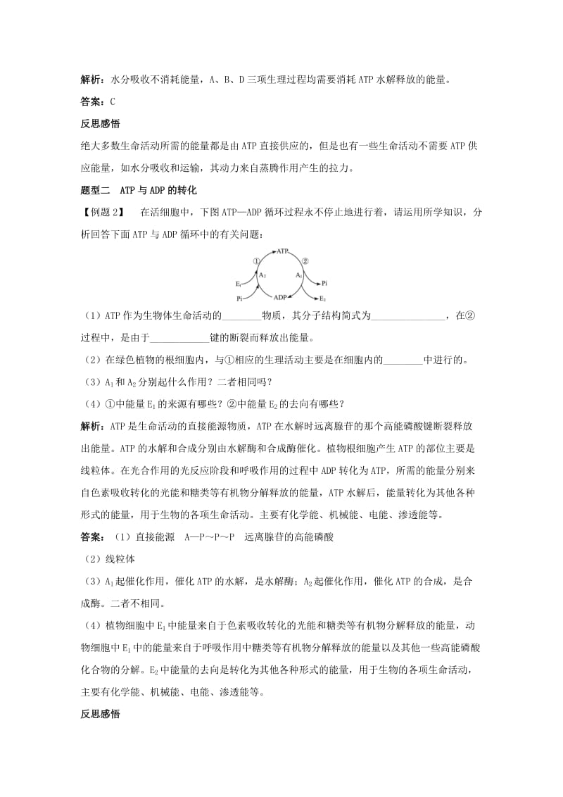 2019-2020年高中生物 第一节细胞与能量教案 浙科版必修1.doc_第3页