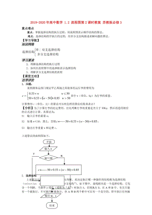 2019-2020年高中數(shù)學(xué) 1.2 流程圖第2課時教案 蘇教版必修3.doc