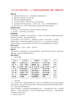 2019-2020年高中生物 1.3.2《反射活動(dòng)的基本原理》教案 中圖版必修3.doc