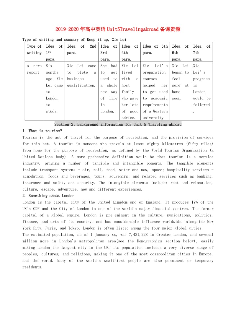 2019-2020年高中英语Unit5Travelingabroad备课资源.doc_第1页