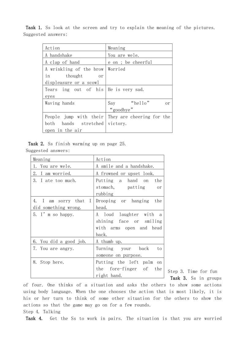 2019-2020年高中英语必修4Unit4Bodylanguage.doc_第2页