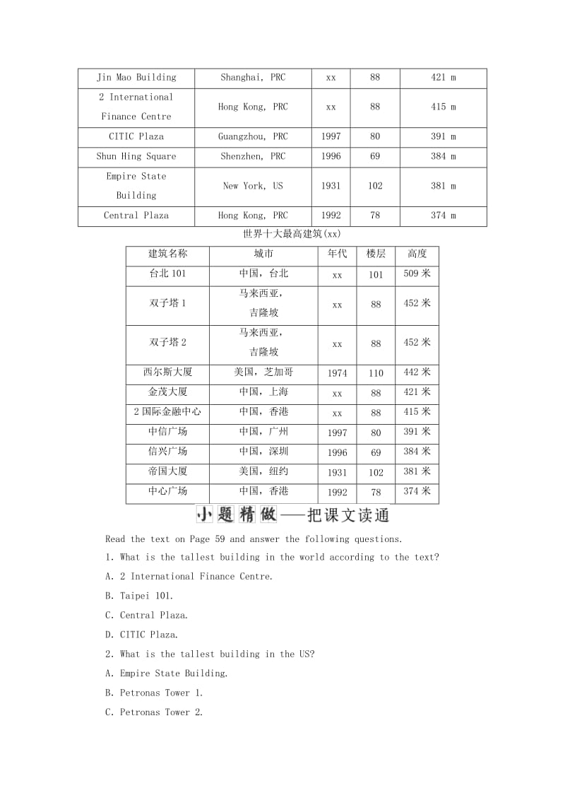 2019-2020年高中英语 Module 6 Old and New Section Ⅳ Other Parts of the Module教学案 外研版必修3.doc_第3页