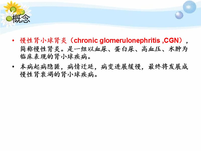 慢性肾小球肾炎护理查房-ppt课件.ppt_第2页