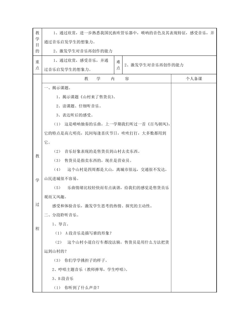 2019春二年级音乐下册 第五单元《猜谜谣》教案 苏少版.doc_第3页