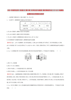 2019年高考化學(xué)一輪復(fù)習(xí) 第六章 化學(xué)反應(yīng)與能量 課時梯級作業(yè)二十 6.3 電解池 金屬的電化學(xué)腐蝕與防護.doc