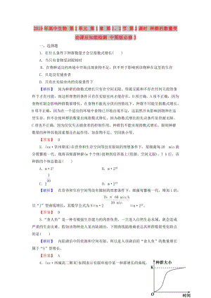 2019年高中生物 第2單元 第1章 第1、2節(jié) 第2課時(shí) 種群的數(shù)量變動(dòng)課后知能檢測(cè) 中圖版必修3.doc