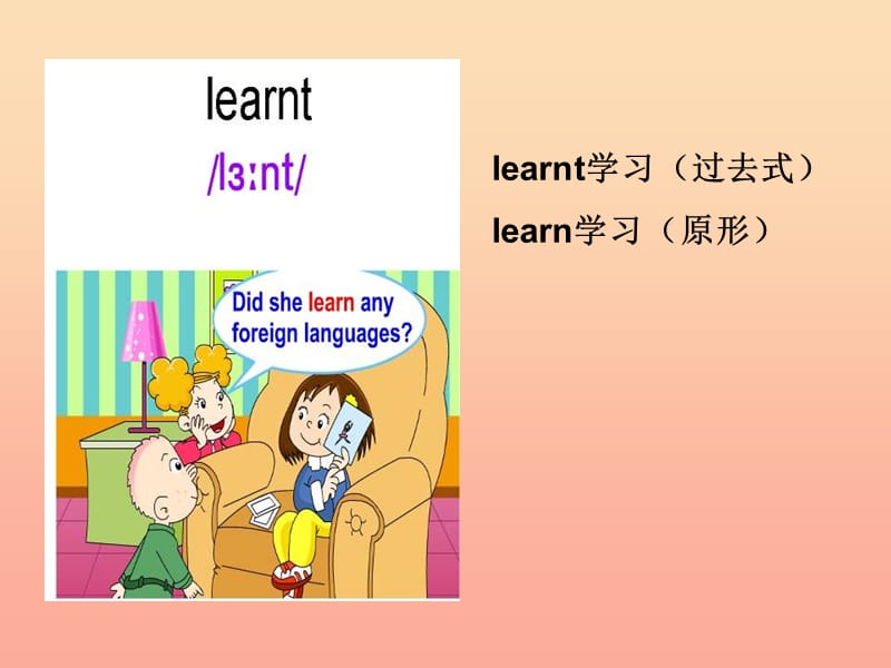 2019春五年级英语下册 Module 2 Unit 1《She learnt English》课件5 （新版）外研版.ppt_第3页