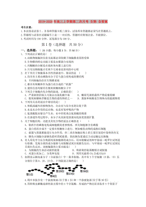 2019-2020年高三上學(xué)期第二次月考 生物 含答案.doc