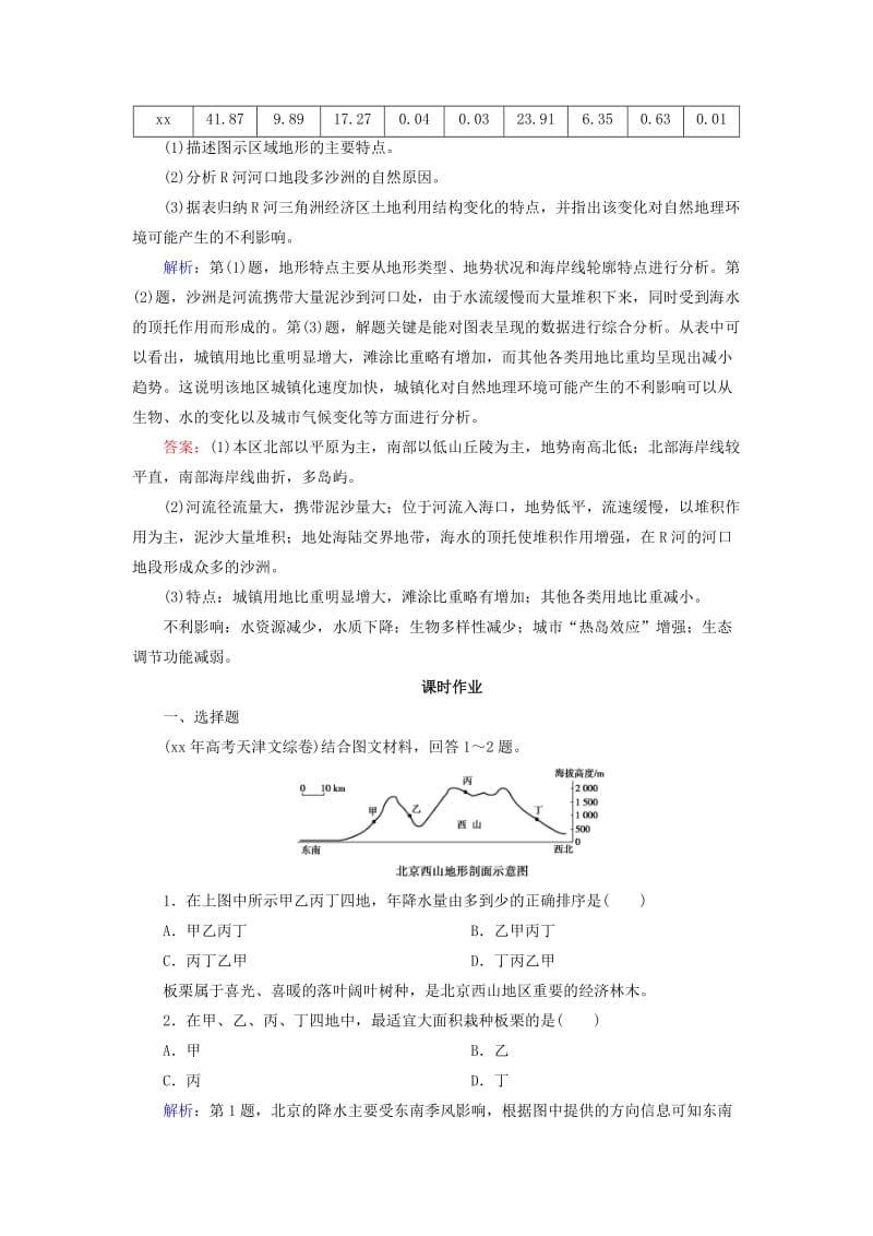 2019-2020年高考地理总复习 12.1地理环境对区域发展的影响练习.doc_第3页