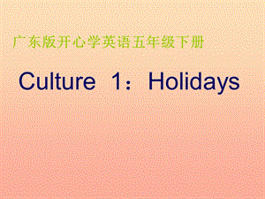 2019春五年级英语下册 Culture 1《Study Tour》课件2 广东版开心.ppt
