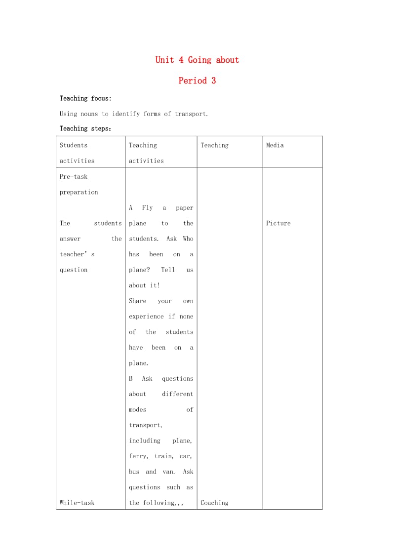 二年级英语上册 Unit 4 Going about（period3）教案 沪教牛津版.doc_第1页