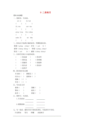 五年級(jí)語文下冊(cè)《9 二泉映月》同步精練 蘇教版.doc