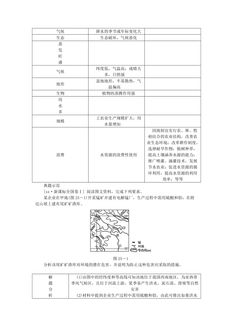 2019-2020年高考地理特色讲练 类型25 环境问题的防治措施.doc_第3页