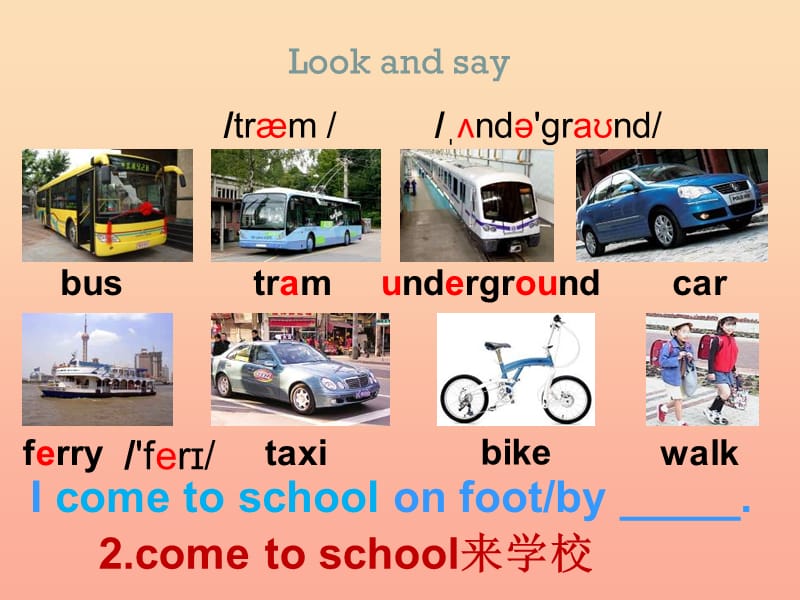 2019六年级英语上册 Unit 6 Going to school课件4 牛津上海版.ppt_第2页