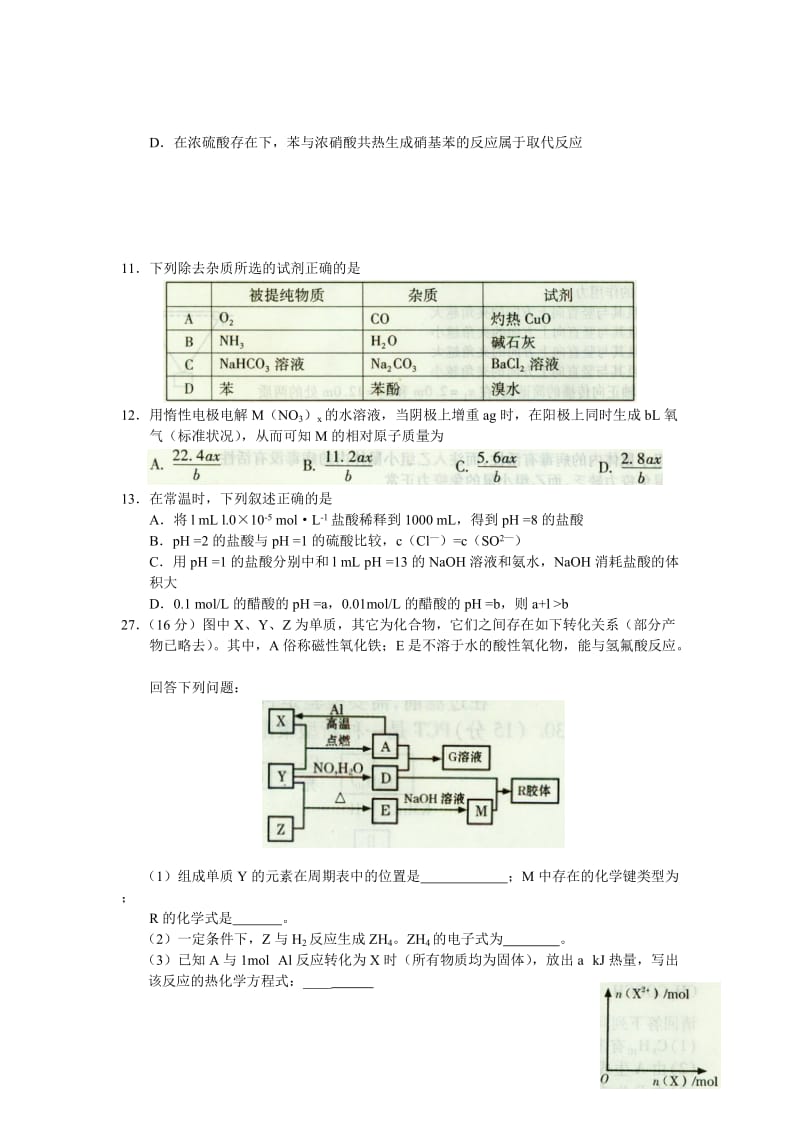 2019-2020年高三下学期第一次高考诊断化学试题.doc_第2页