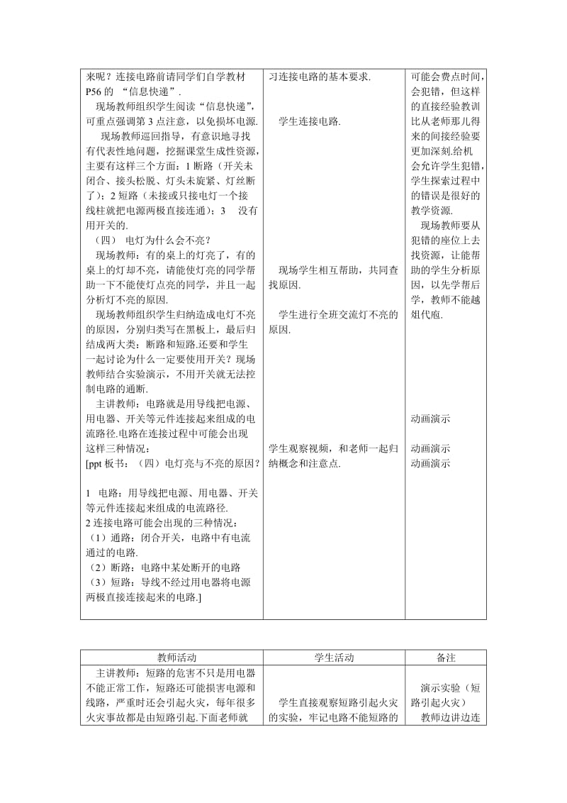 2019-2020年初识家用电器和电路教学设计.doc_第3页