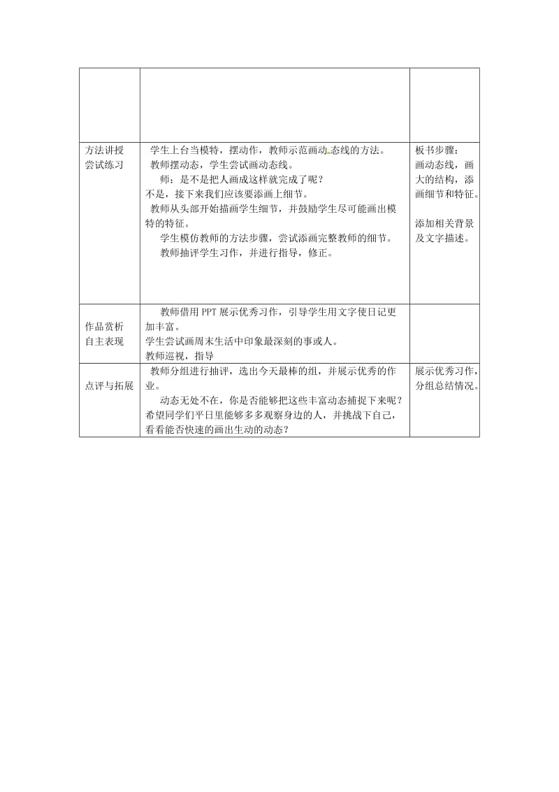 四年级美术上册 第3课 周末日记教案 湘美版.doc_第2页