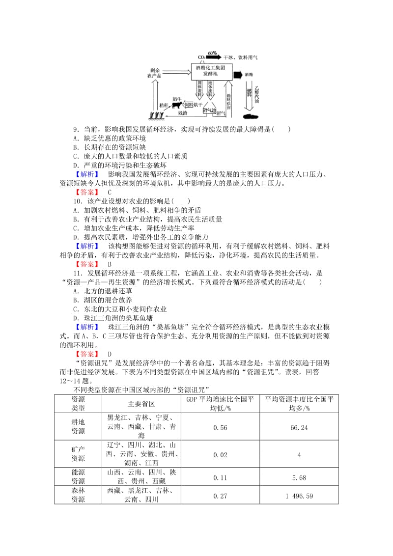 2019年高中地理 第四章 人类与地理环境的协调发展 4.4 协调人地关系的主要途径18课时作业 湘教版必修2.doc_第3页