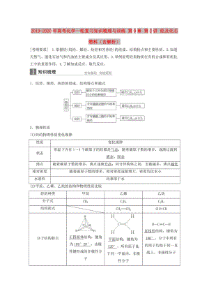 2019-2020年高考化學(xué)一輪復(fù)習(xí)知識(shí)梳理與訓(xùn)練 第9章 第2講 烴及化石燃料（含解析）.doc