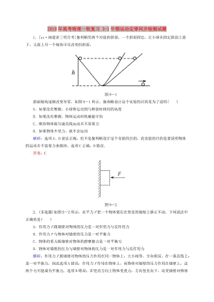 2019年高考物理一輪復(fù)習(xí) 3-1牛頓運(yùn)動(dòng)定律同步檢測(cè)試題.doc