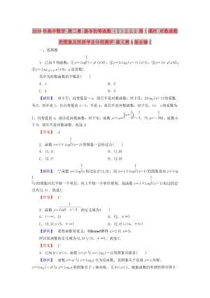 2019年高中數(shù)學 第二章 基本初等函數(shù)（Ⅰ）2.2.2 第1課時 對數(shù)函數(shù)的圖象及性質(zhì)學業(yè)分層測評 新人教A版必修1.doc