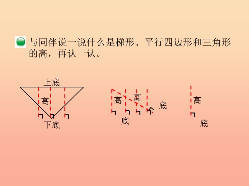 2019-2020五年级数学上册 4.2 认识底和高课件 （新版）北师大版.ppt_第3页